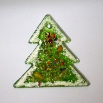 Glass christmas tree fusing