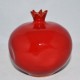 Ceramic pomegranate red