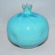 Grenade céramique turquoise