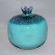 Ceramic pomegranate turquoise black