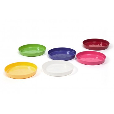 Round saucer Universal bordeaux