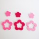 Felt flower fuchsia